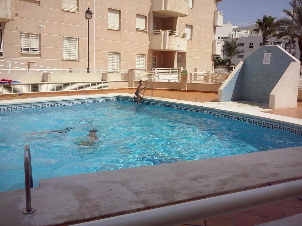 Apartamento Con Piscina Y Terraza A 50 Metros De La Playa Roquetas de Mar Eksteriør billede